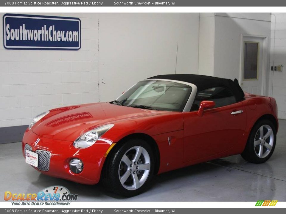2008 Pontiac Solstice Roadster Aggressive Red / Ebony Photo #1