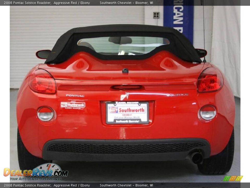 2008 Pontiac Solstice Roadster Aggressive Red / Ebony Photo #4