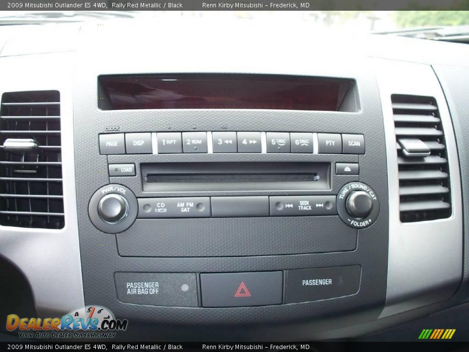 2009 Mitsubishi Outlander ES 4WD Rally Red Metallic / Black Photo #5