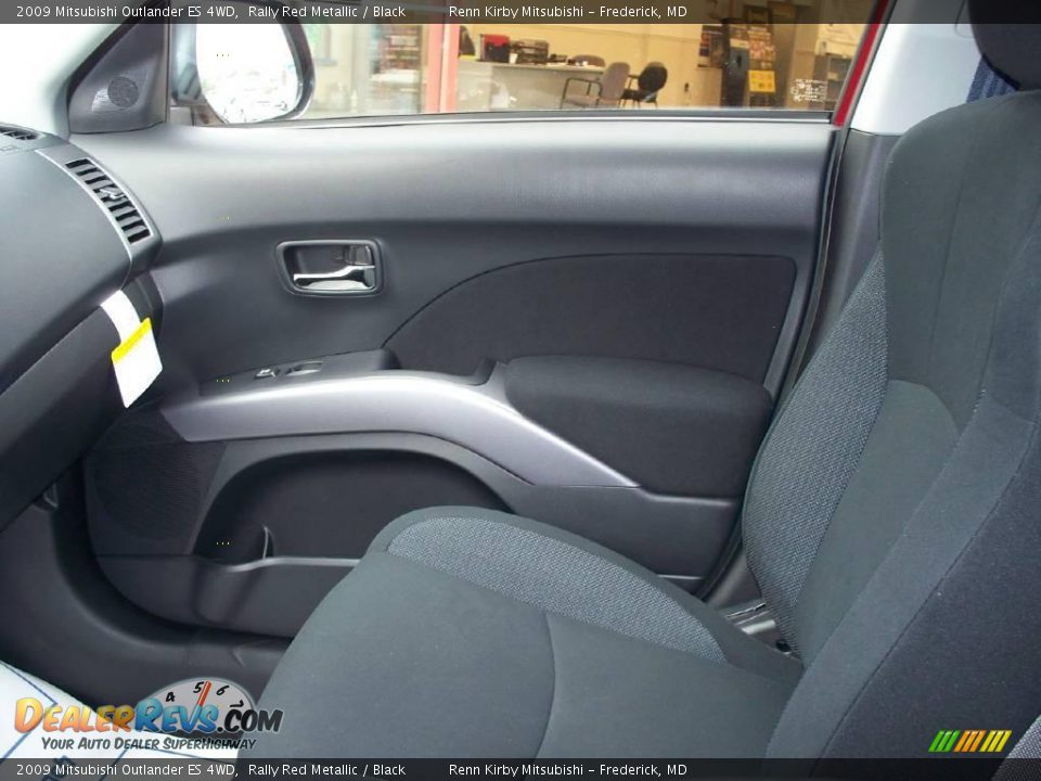2009 Mitsubishi Outlander ES 4WD Rally Red Metallic / Black Photo #8