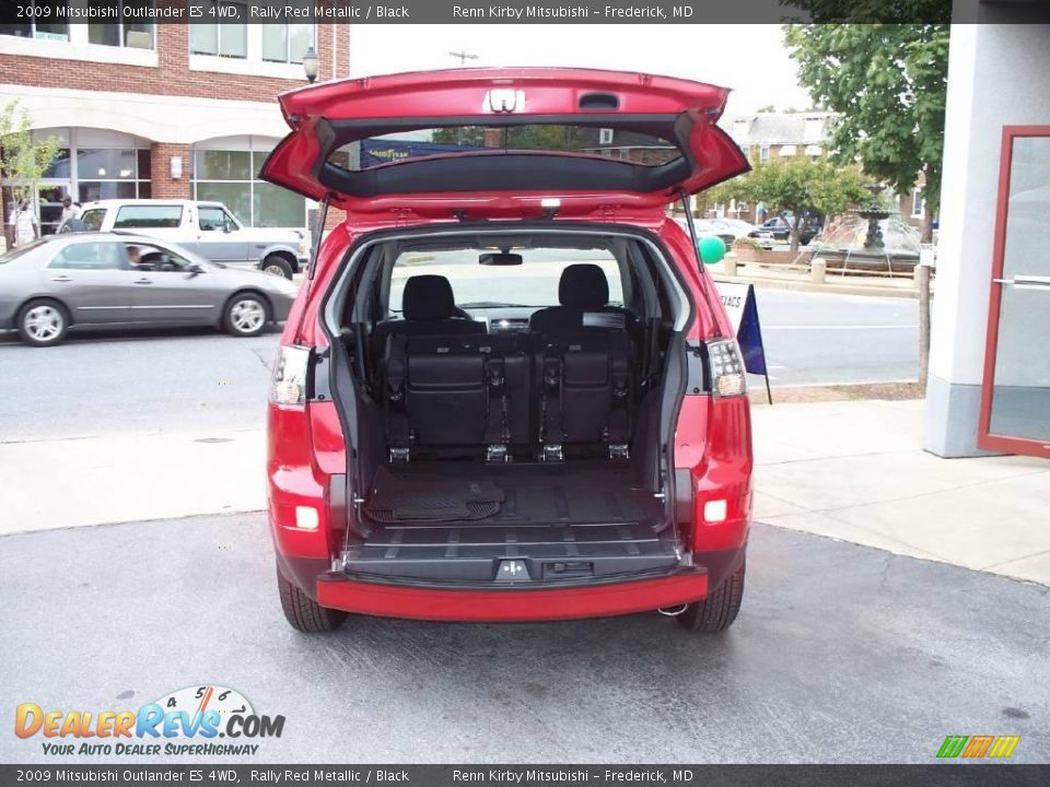 2009 Mitsubishi Outlander ES 4WD Rally Red Metallic / Black Photo #12