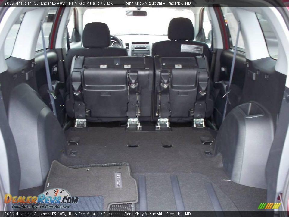 2009 Mitsubishi Outlander ES 4WD Rally Red Metallic / Black Photo #13