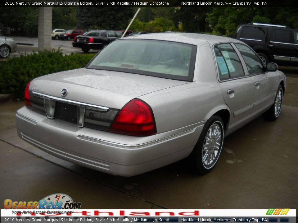 2010 Mercury Grand Marquis LS Ultimate Edition Silver Birch Metallic / Medium Light Stone Photo #2