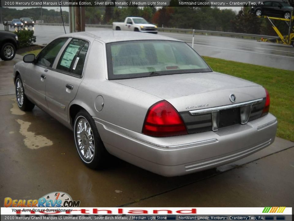 2010 Mercury Grand Marquis LS Ultimate Edition Silver Birch Metallic / Medium Light Stone Photo #4