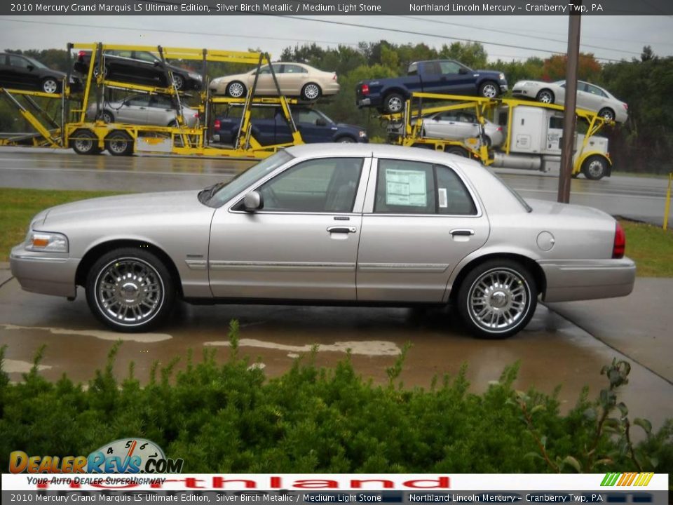 2010 Mercury Grand Marquis LS Ultimate Edition Silver Birch Metallic / Medium Light Stone Photo #5