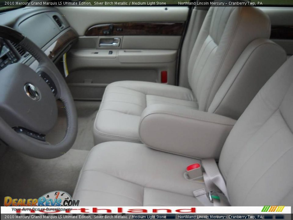 2010 Mercury Grand Marquis LS Ultimate Edition Silver Birch Metallic / Medium Light Stone Photo #8