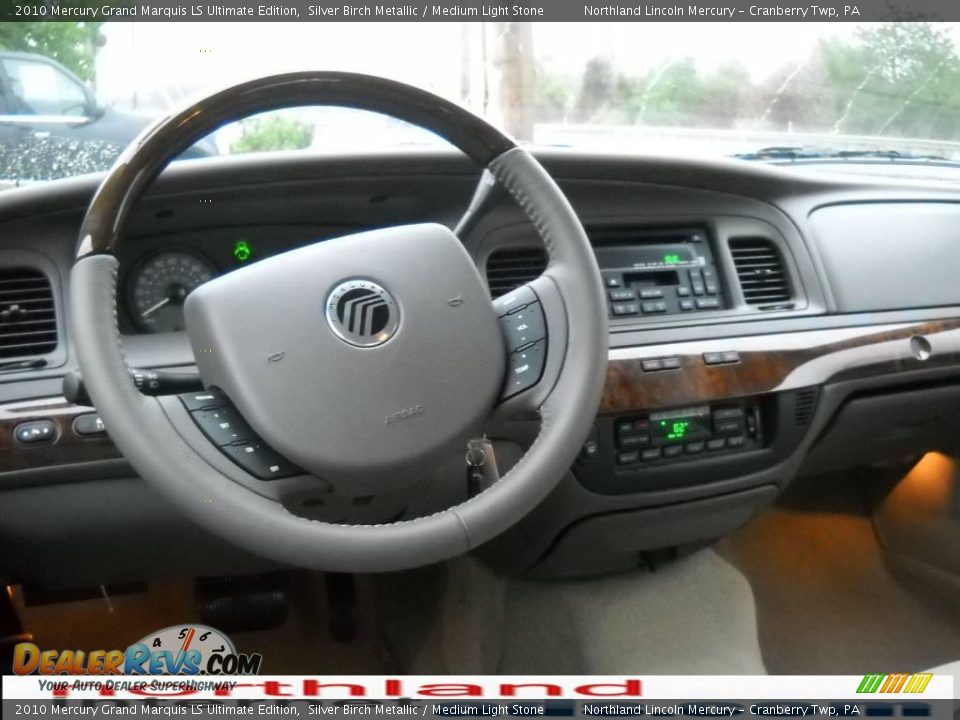 2010 Mercury Grand Marquis LS Ultimate Edition Silver Birch Metallic / Medium Light Stone Photo #11