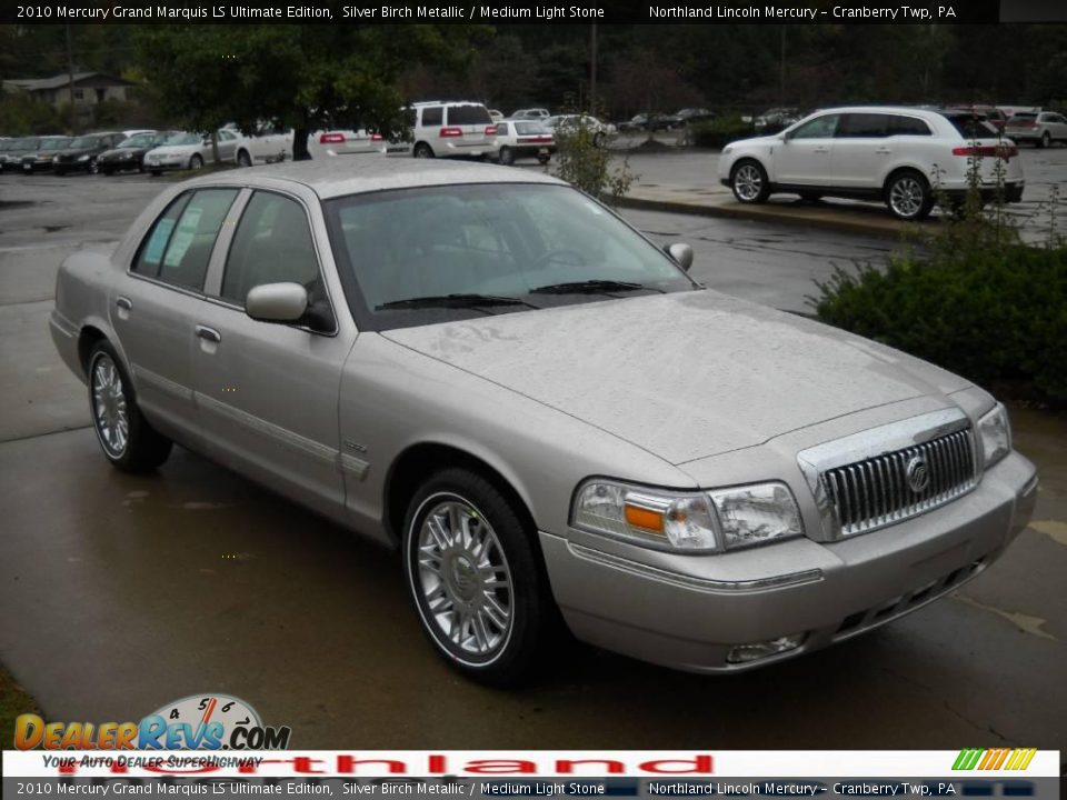 2010 Mercury Grand Marquis LS Ultimate Edition Silver Birch Metallic / Medium Light Stone Photo #16