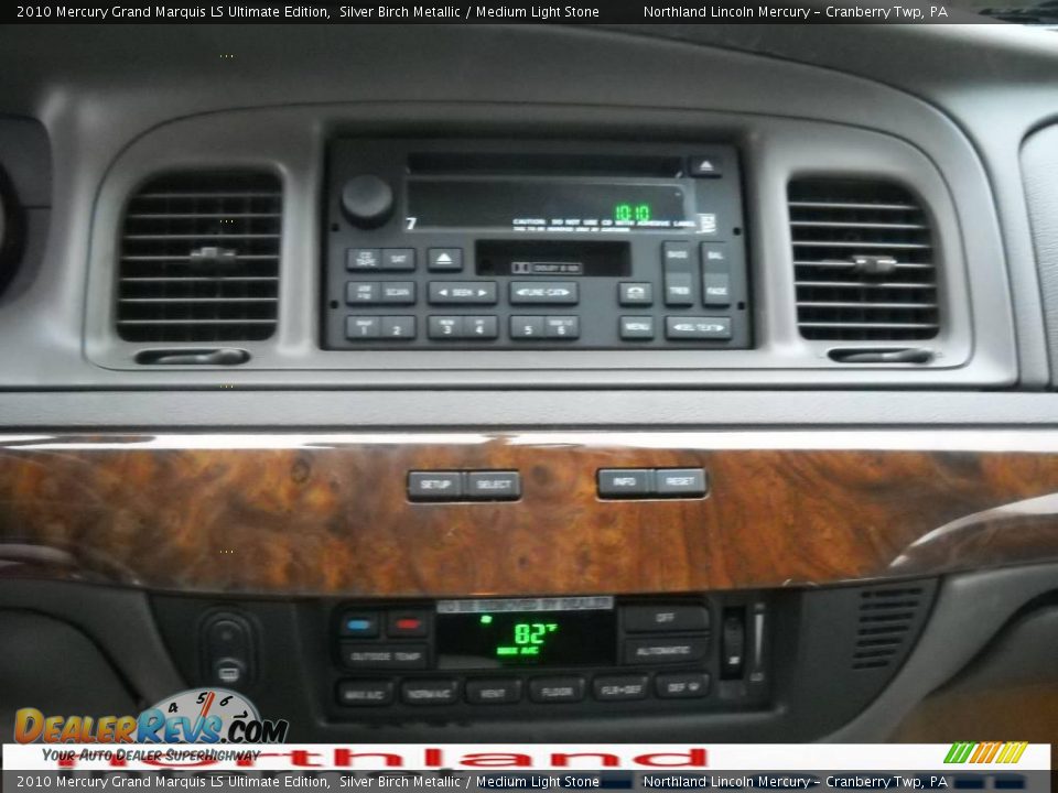 2010 Mercury Grand Marquis LS Ultimate Edition Silver Birch Metallic / Medium Light Stone Photo #17