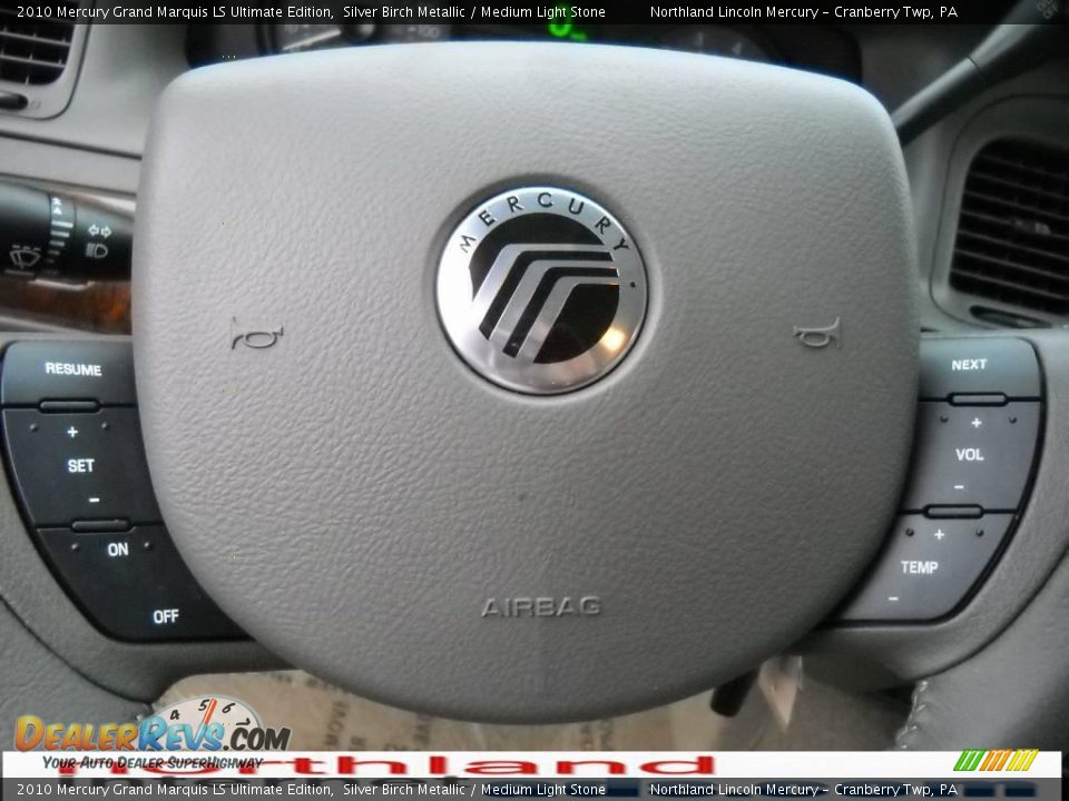 2010 Mercury Grand Marquis LS Ultimate Edition Silver Birch Metallic / Medium Light Stone Photo #19