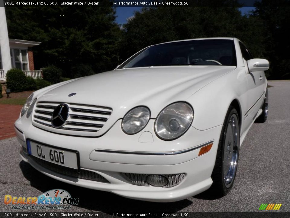 2001 Mercedes-Benz CL 600 Glacier White / Oyster Photo #1