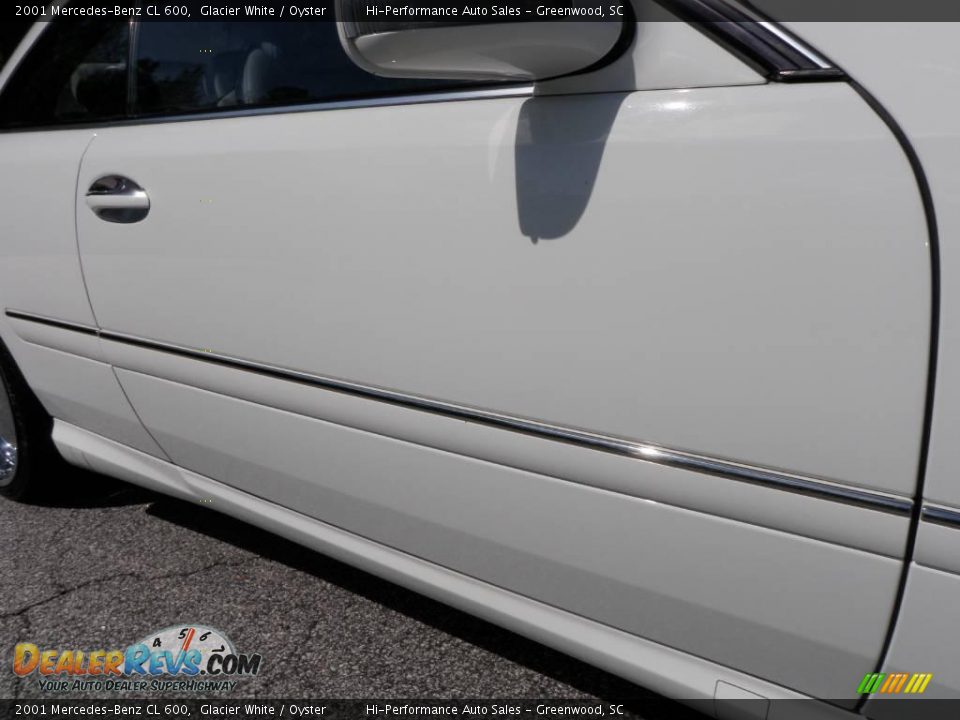 2001 Mercedes-Benz CL 600 Glacier White / Oyster Photo #21