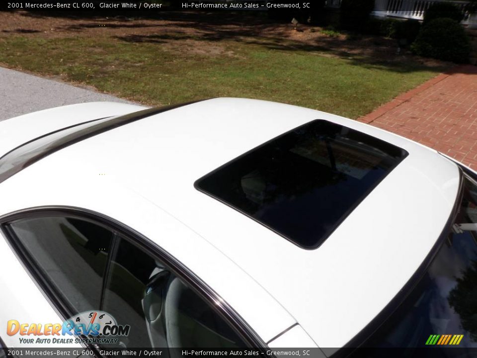 2001 Mercedes-Benz CL 600 Glacier White / Oyster Photo #22