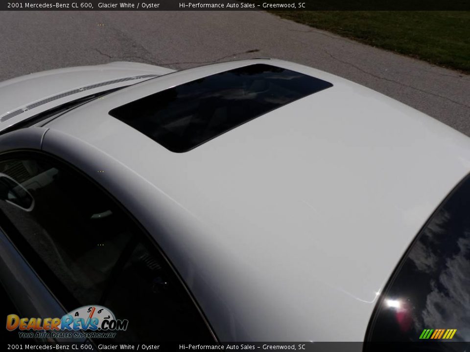 2001 Mercedes-Benz CL 600 Glacier White / Oyster Photo #23