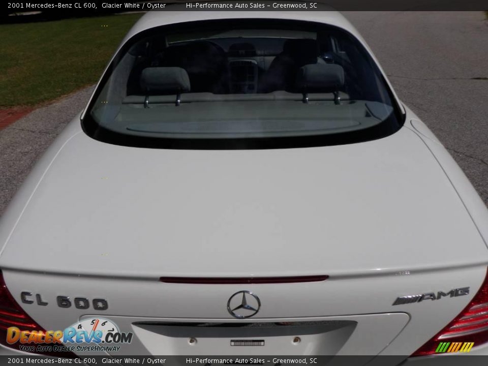 2001 Mercedes-Benz CL 600 Glacier White / Oyster Photo #26
