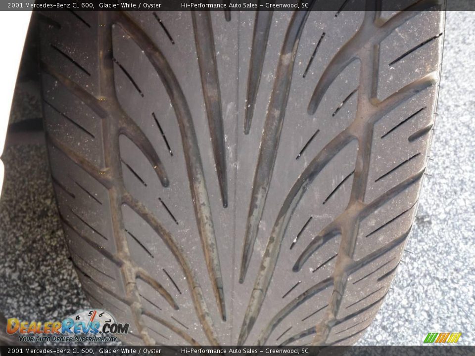 2001 Mercedes-Benz CL 600 Glacier White / Oyster Photo #31