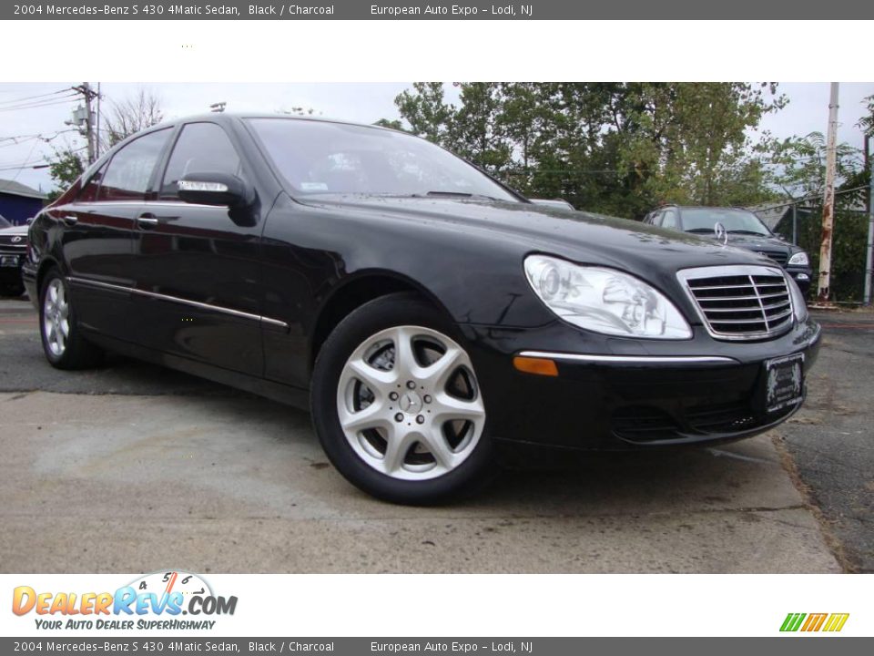 2004 Mercedes-Benz S 430 4Matic Sedan Black / Charcoal Photo #2