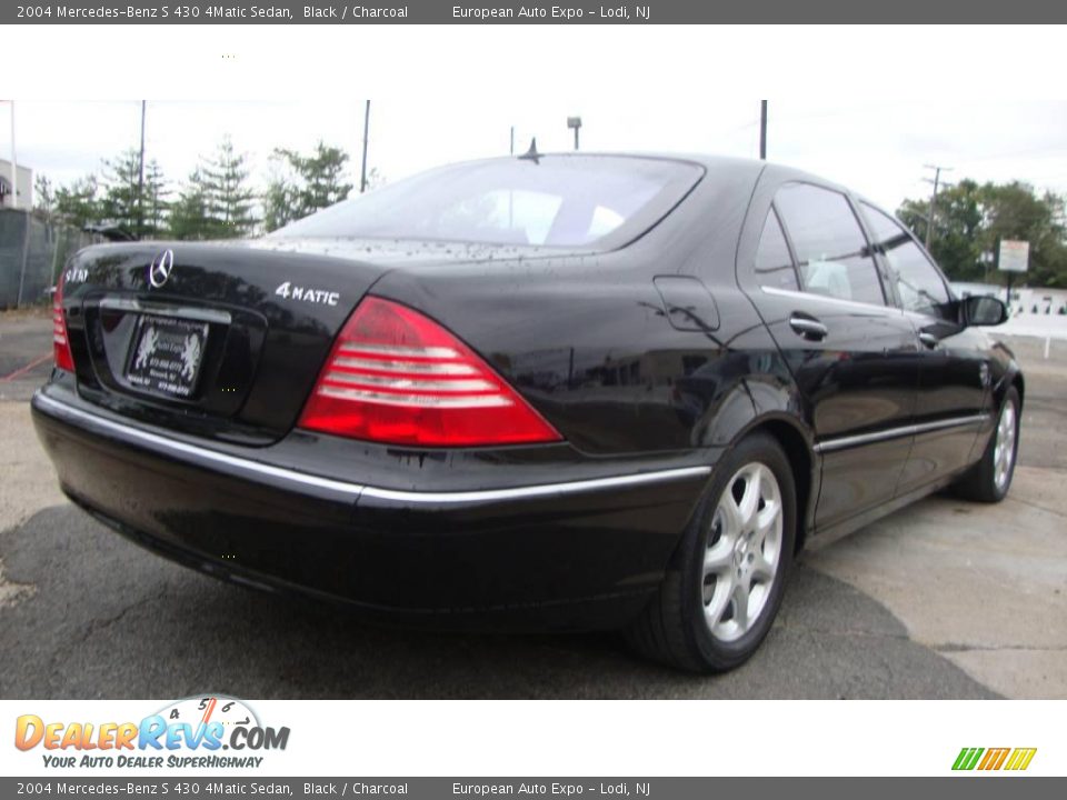 2004 Mercedes-Benz S 430 4Matic Sedan Black / Charcoal Photo #4
