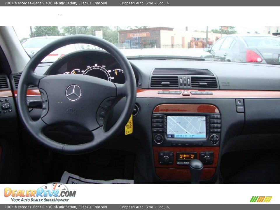 2004 Mercedes-Benz S 430 4Matic Sedan Black / Charcoal Photo #14