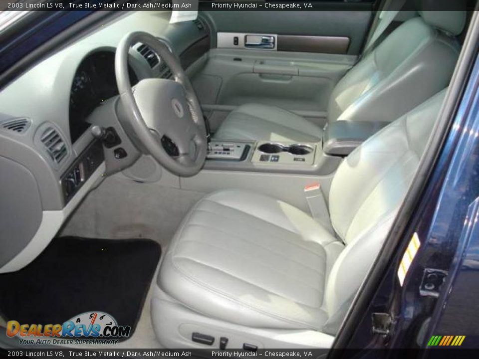 2003 Lincoln LS V8 True Blue Metallic / Dark Ash/Medium Ash Photo #9