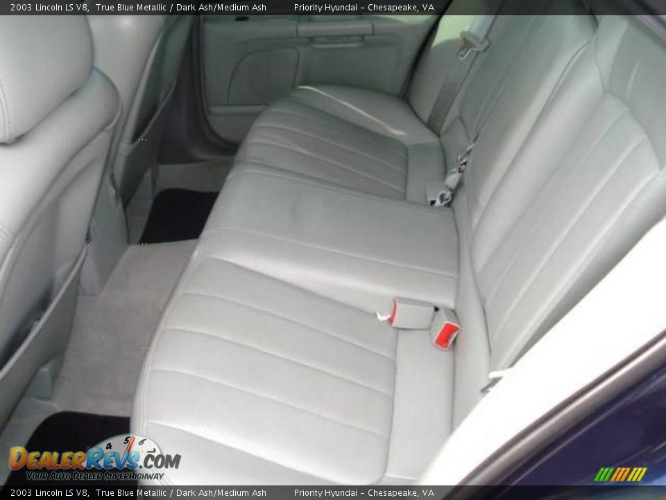 2003 Lincoln LS V8 True Blue Metallic / Dark Ash/Medium Ash Photo #10