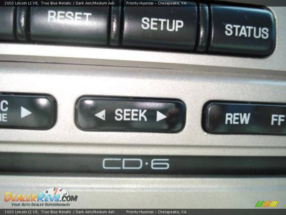 2003 Lincoln LS V8 True Blue Metallic / Dark Ash/Medium Ash Photo #13
