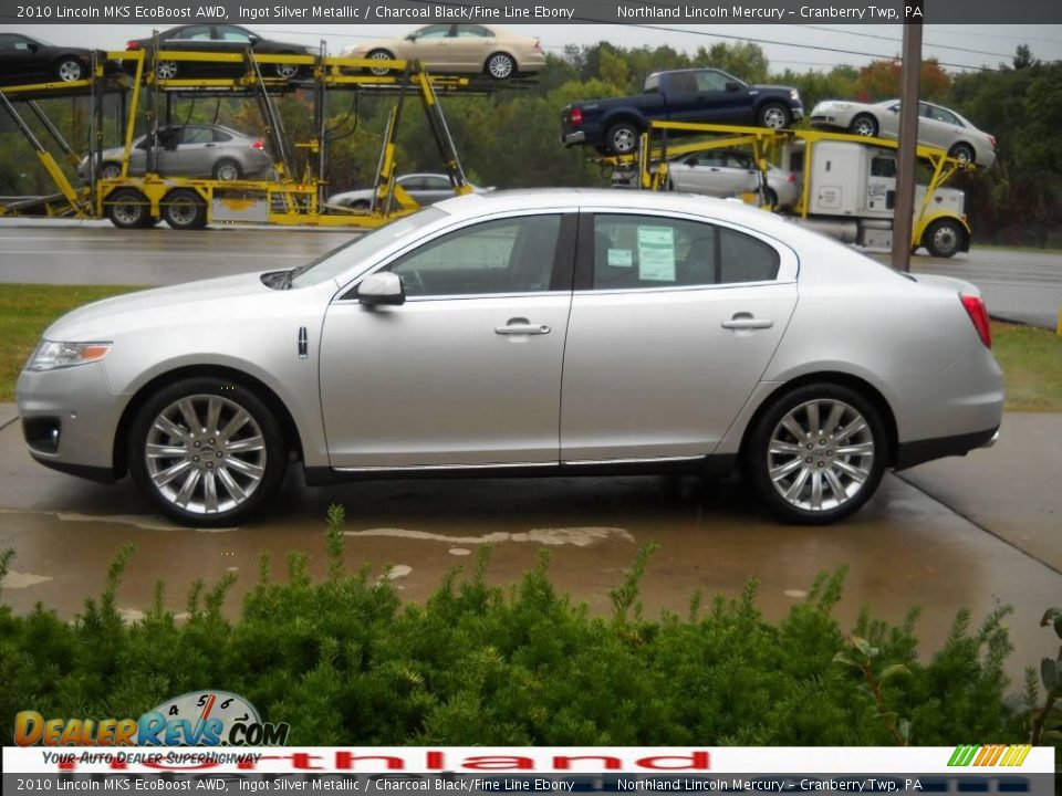 2010 Lincoln MKS EcoBoost AWD Ingot Silver Metallic / Charcoal Black/Fine Line Ebony Photo #5
