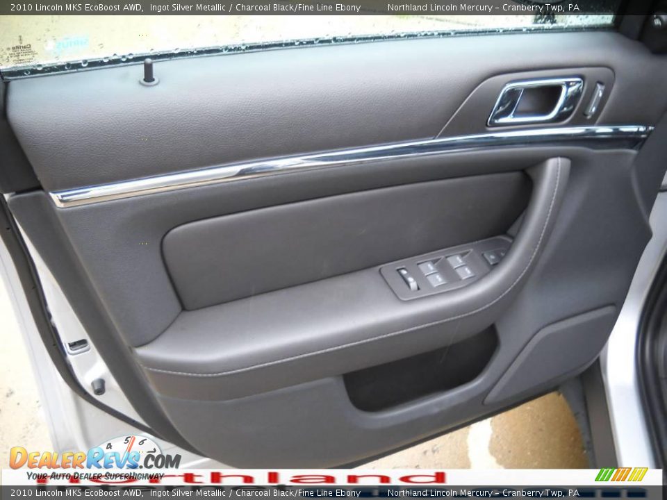 2010 Lincoln MKS EcoBoost AWD Ingot Silver Metallic / Charcoal Black/Fine Line Ebony Photo #6