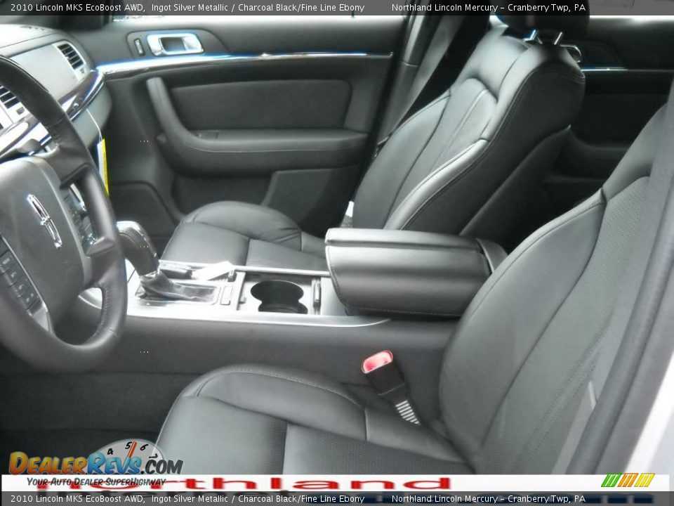 2010 Lincoln MKS EcoBoost AWD Ingot Silver Metallic / Charcoal Black/Fine Line Ebony Photo #8