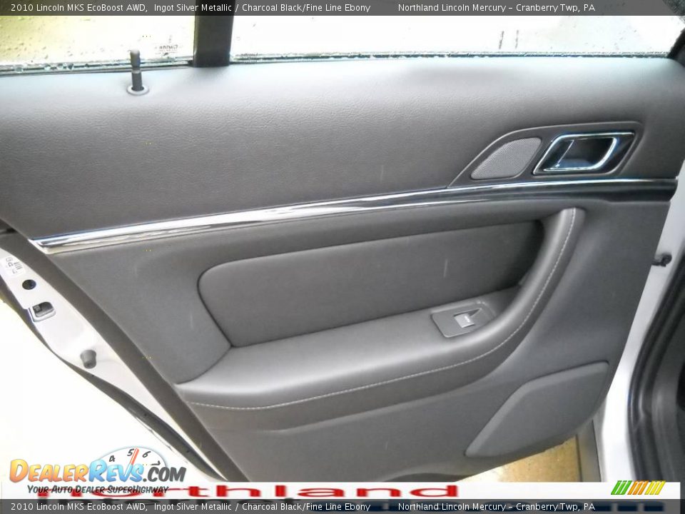 2010 Lincoln MKS EcoBoost AWD Ingot Silver Metallic / Charcoal Black/Fine Line Ebony Photo #10