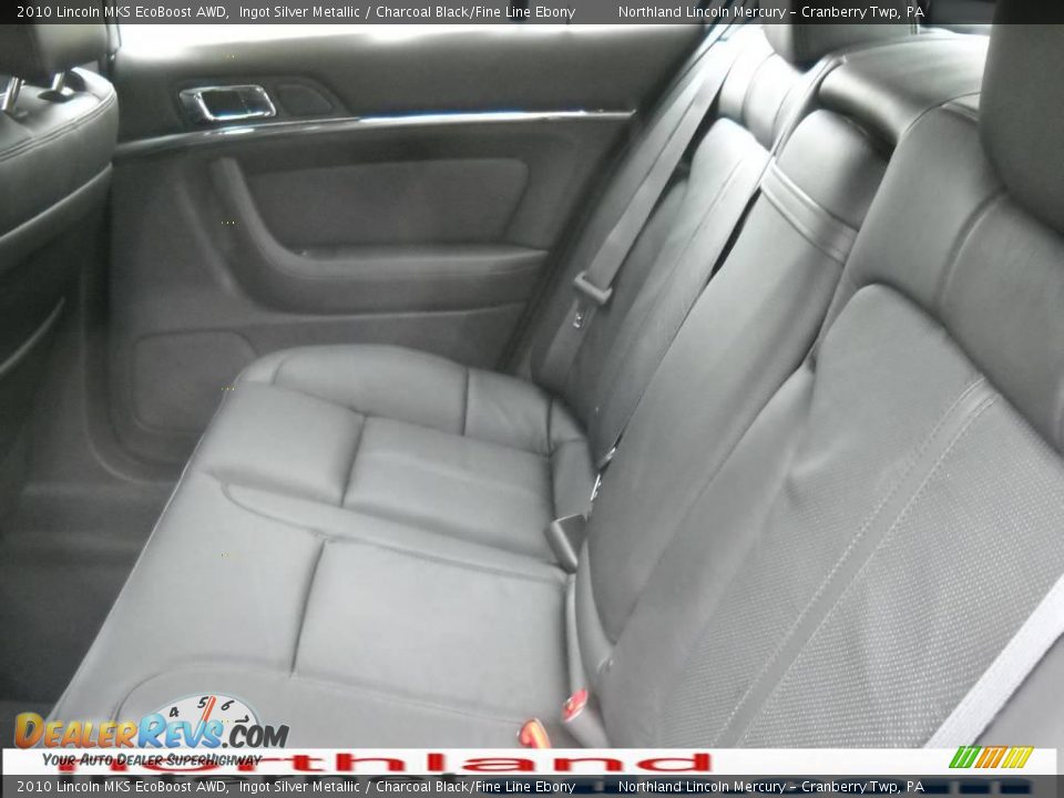 2010 Lincoln MKS EcoBoost AWD Ingot Silver Metallic / Charcoal Black/Fine Line Ebony Photo #12