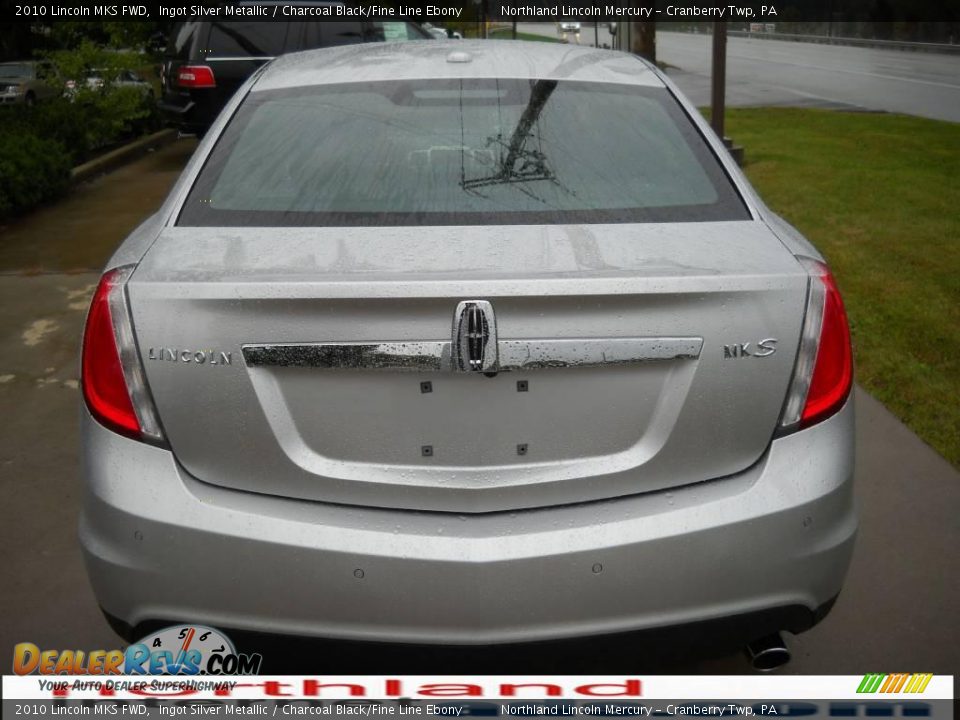2010 Lincoln MKS FWD Ingot Silver Metallic / Charcoal Black/Fine Line Ebony Photo #3