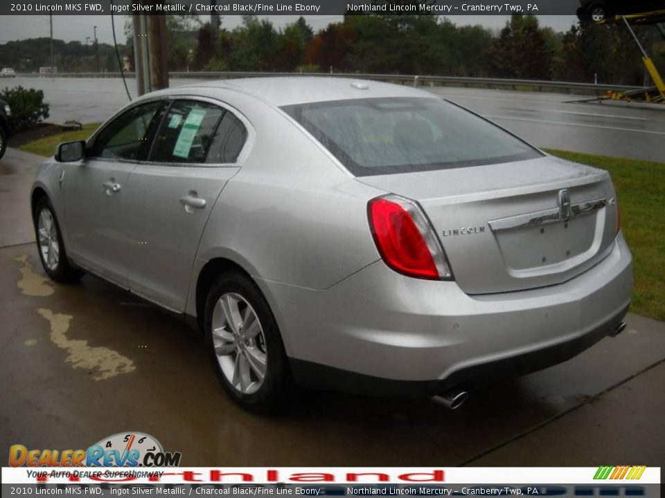 2010 Lincoln MKS FWD Ingot Silver Metallic / Charcoal Black/Fine Line Ebony Photo #4