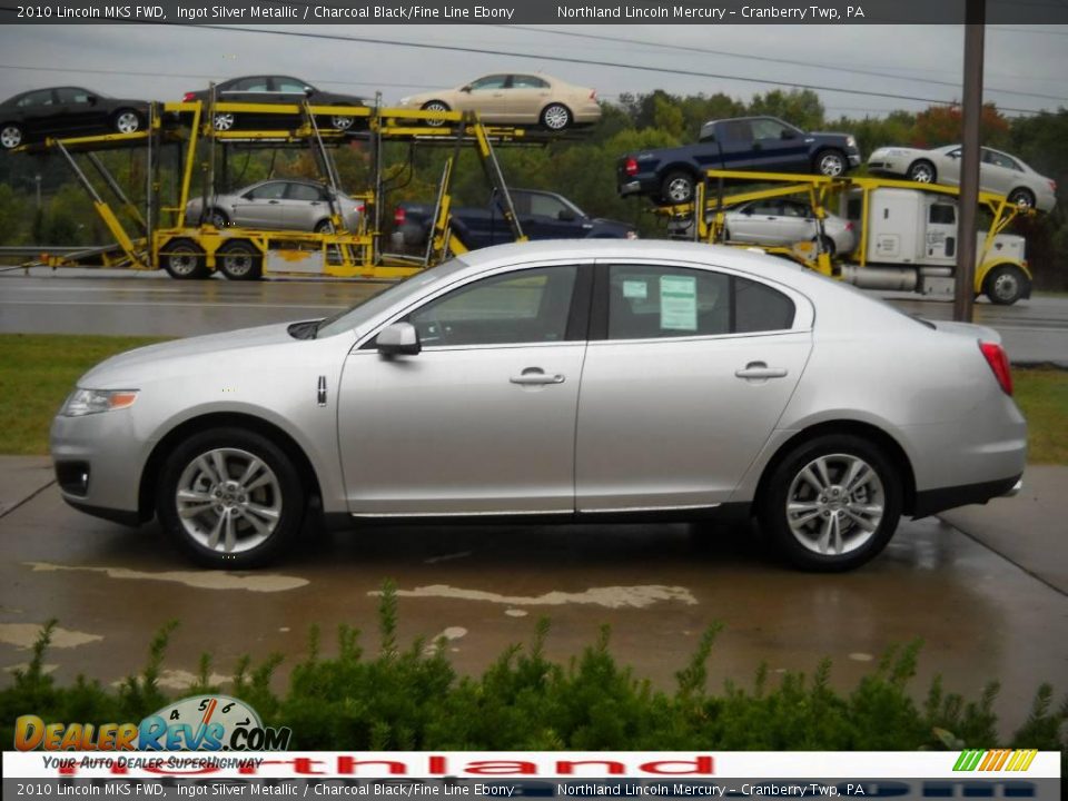 2010 Lincoln MKS FWD Ingot Silver Metallic / Charcoal Black/Fine Line Ebony Photo #5