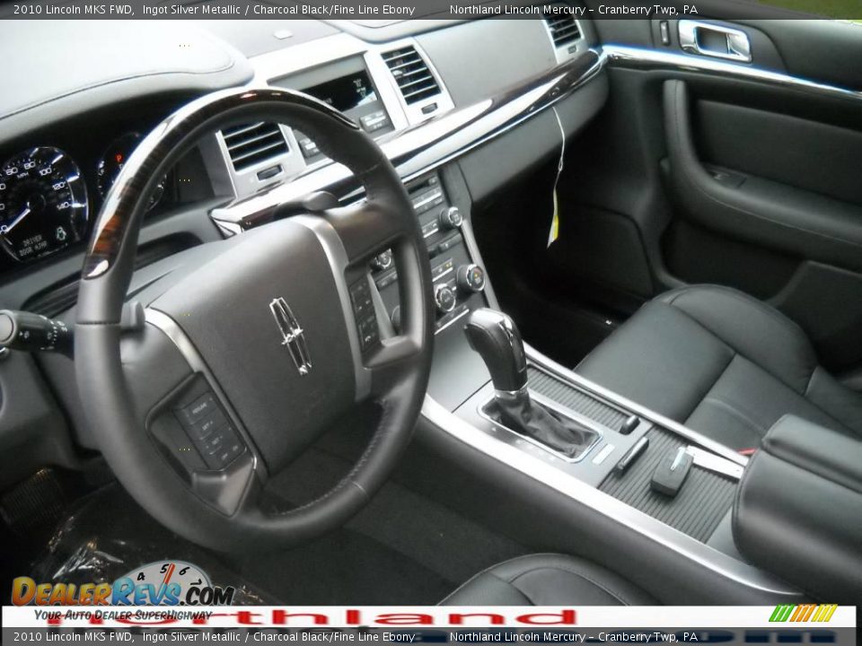 2010 Lincoln MKS FWD Ingot Silver Metallic / Charcoal Black/Fine Line Ebony Photo #7