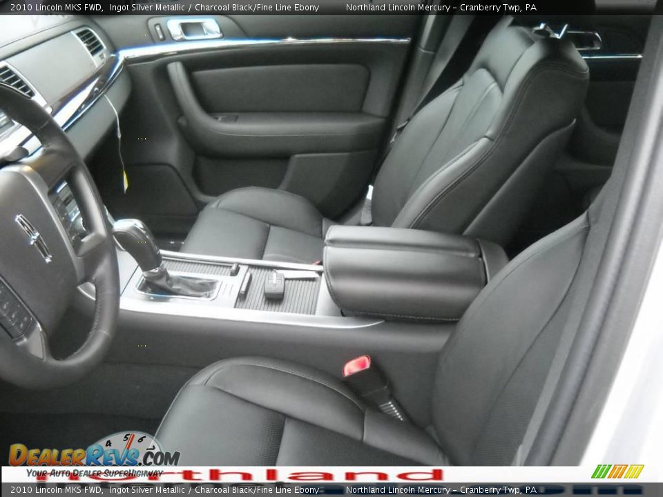 2010 Lincoln MKS FWD Ingot Silver Metallic / Charcoal Black/Fine Line Ebony Photo #8