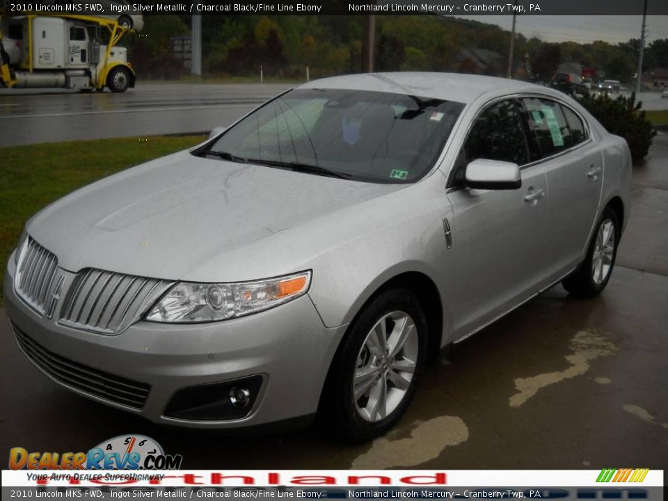 2010 Lincoln MKS FWD Ingot Silver Metallic / Charcoal Black/Fine Line Ebony Photo #14