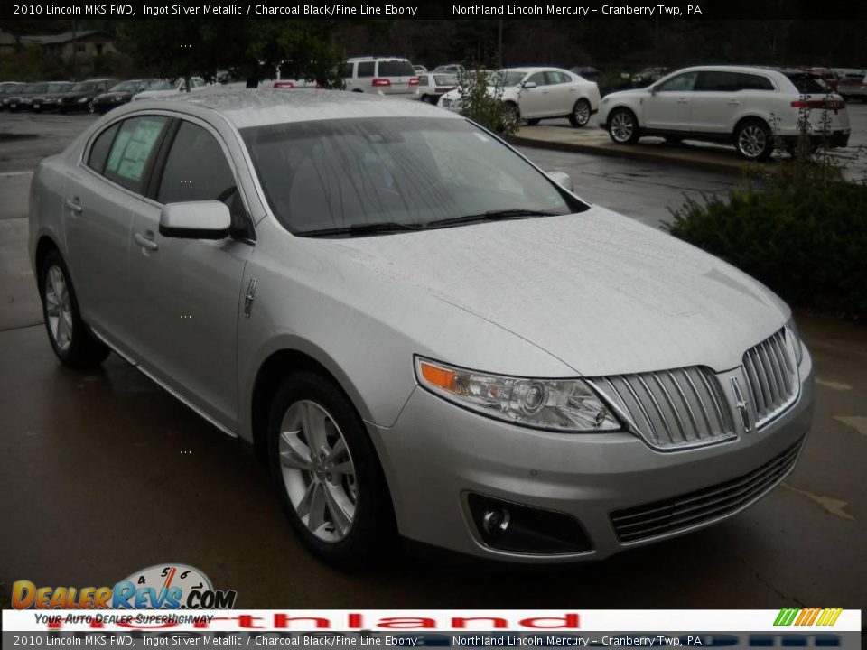 2010 Lincoln MKS FWD Ingot Silver Metallic / Charcoal Black/Fine Line Ebony Photo #16