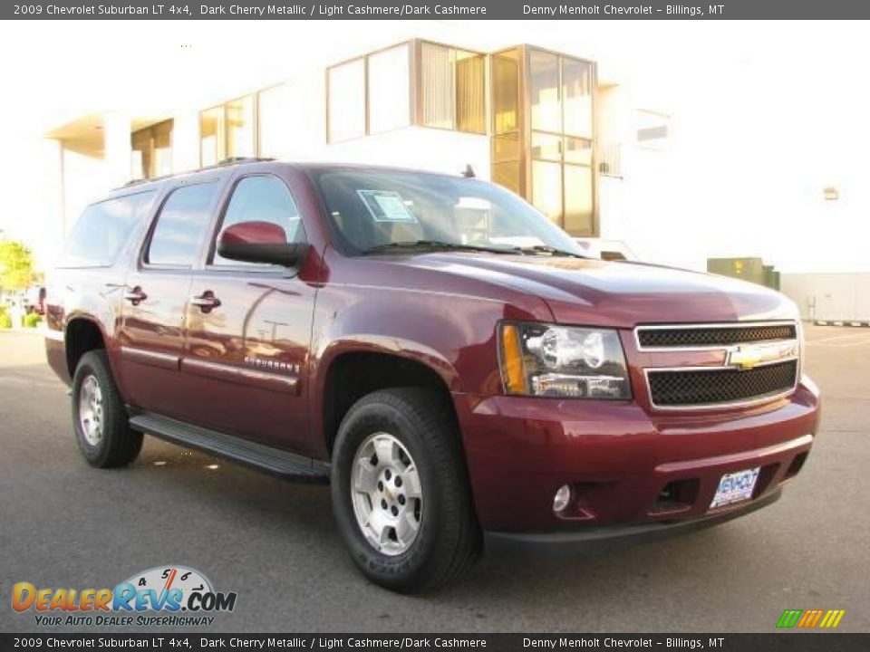 2009 Chevrolet Suburban LT 4x4 Dark Cherry Metallic / Light Cashmere/Dark Cashmere Photo #3