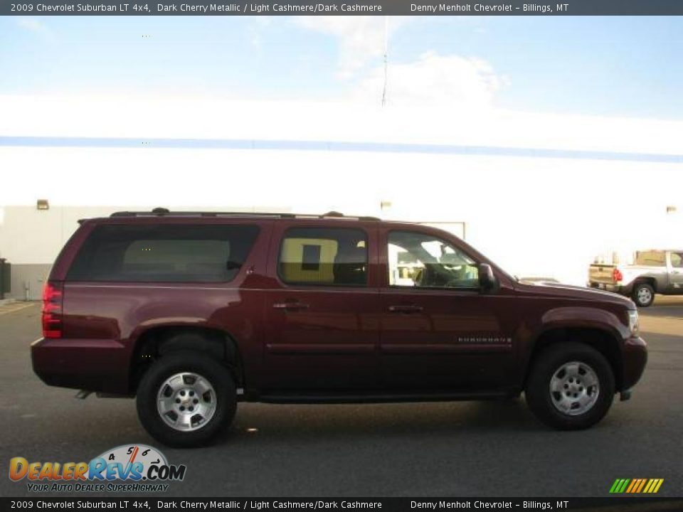 2009 Chevrolet Suburban LT 4x4 Dark Cherry Metallic / Light Cashmere/Dark Cashmere Photo #4