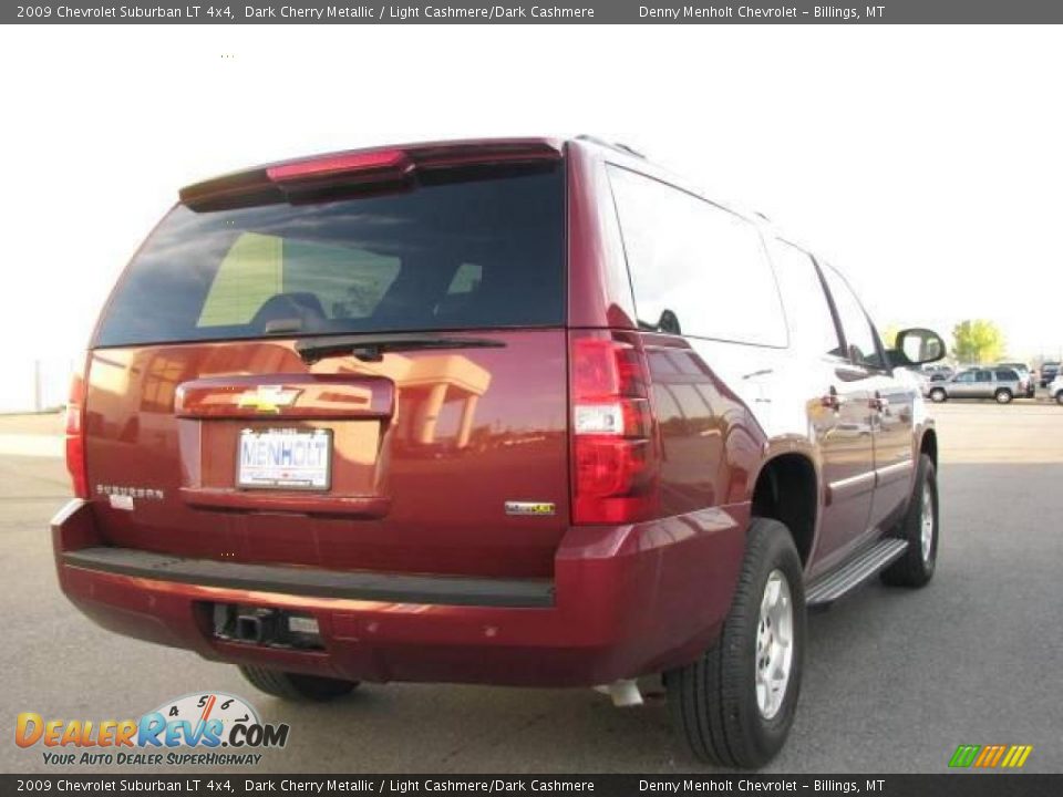 2009 Chevrolet Suburban LT 4x4 Dark Cherry Metallic / Light Cashmere/Dark Cashmere Photo #5