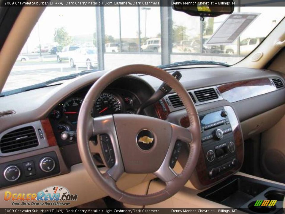 2009 Chevrolet Suburban LT 4x4 Dark Cherry Metallic / Light Cashmere/Dark Cashmere Photo #11