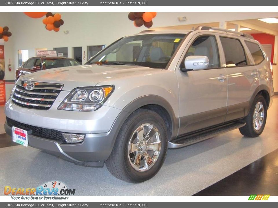 2009 Kia Borrego EX V8 4x4 Bright Silver / Gray Photo #2