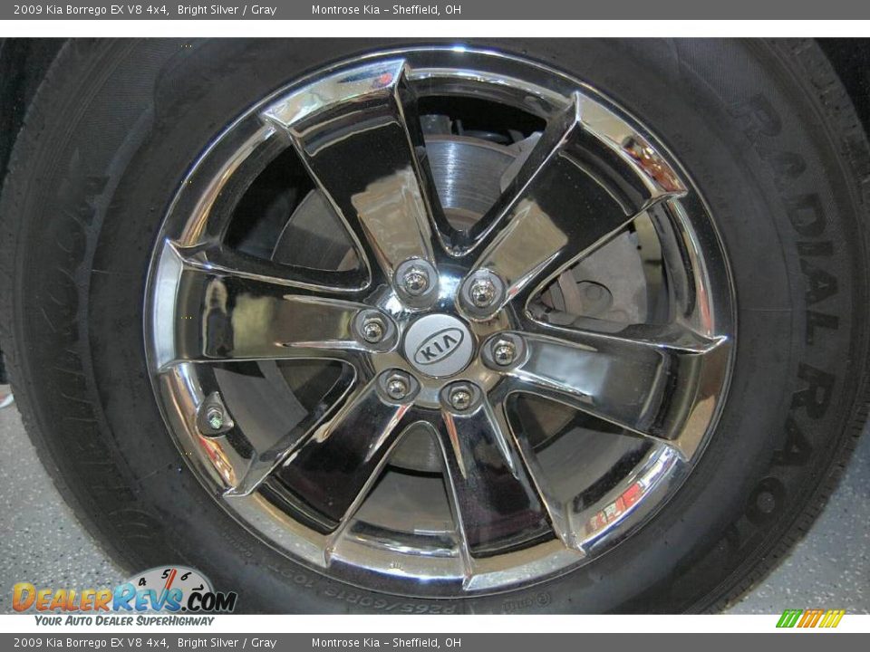 2009 Kia Borrego EX V8 4x4 Bright Silver / Gray Photo #21