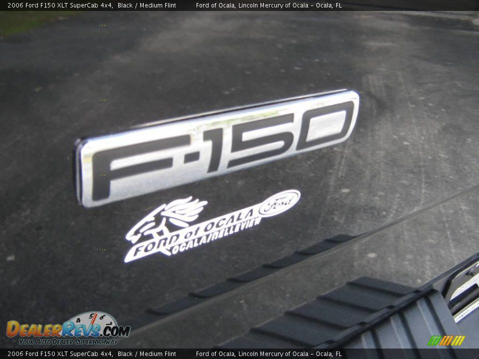 2006 Ford F150 XLT SuperCab 4x4 Black / Medium Flint Photo #10