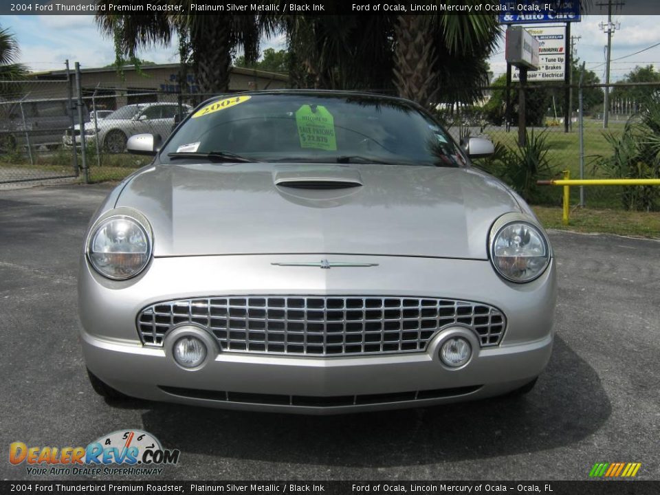2004 Ford Thunderbird Premium Roadster Platinum Silver Metallic / Black Ink Photo #8