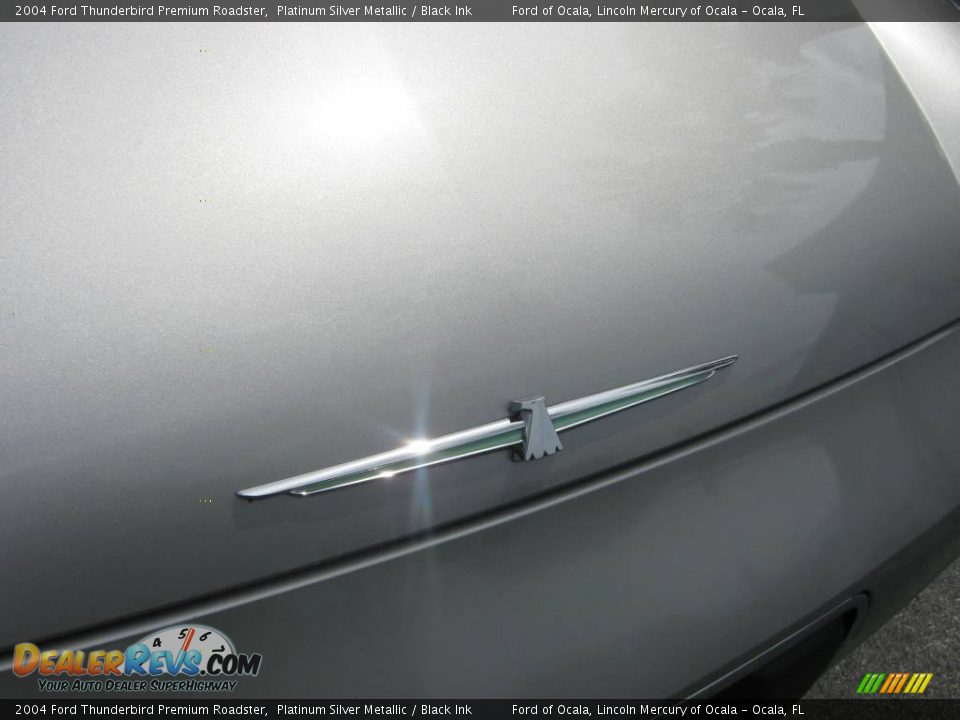 2004 Ford Thunderbird Premium Roadster Platinum Silver Metallic / Black Ink Photo #10