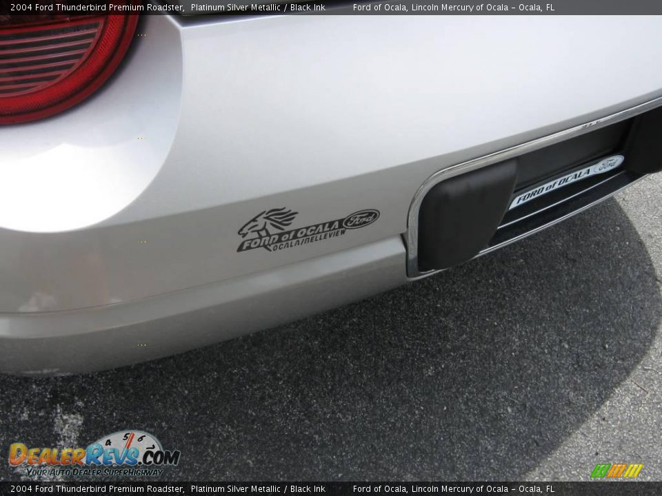 2004 Ford Thunderbird Premium Roadster Platinum Silver Metallic / Black Ink Photo #11