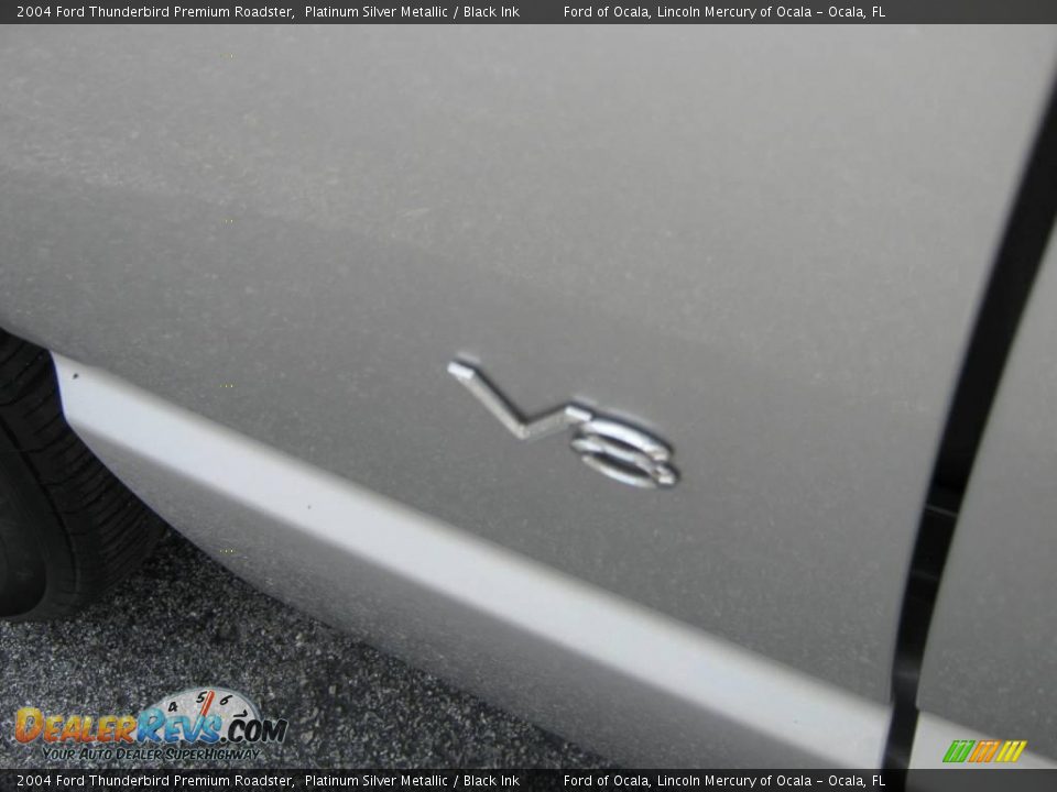 2004 Ford Thunderbird Premium Roadster Platinum Silver Metallic / Black Ink Photo #13