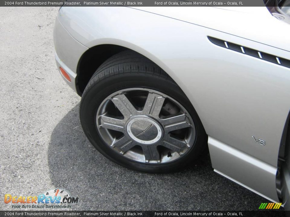 2004 Ford Thunderbird Premium Roadster Platinum Silver Metallic / Black Ink Photo #14